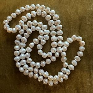 40” Strand White Freshwater Pearls